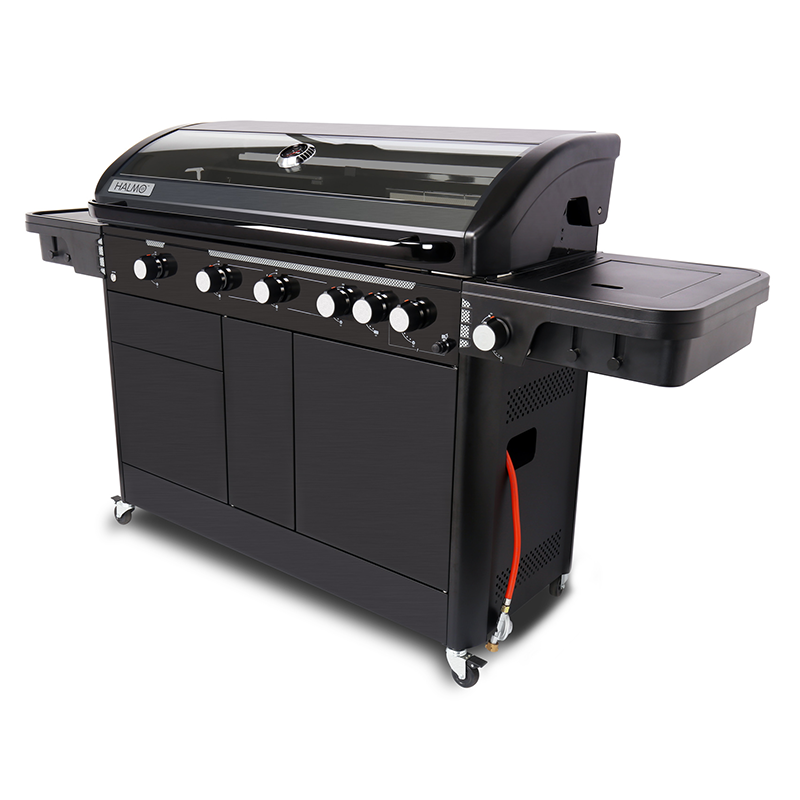 6b Premium Gas Grill With Side Burner, Premium Outdoor Gas Grills